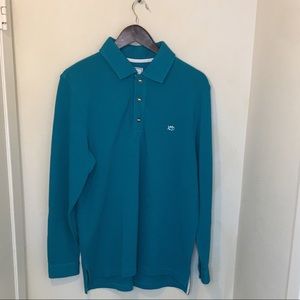 Southern Tide Long Sleeve Polo Shirt Size S